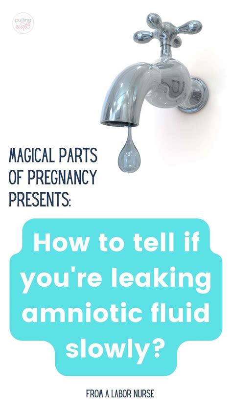 how to tell if your leaking amniotic fluid|Leaking Amniotic Fluid: Signs in 1st to 3rd Trimester